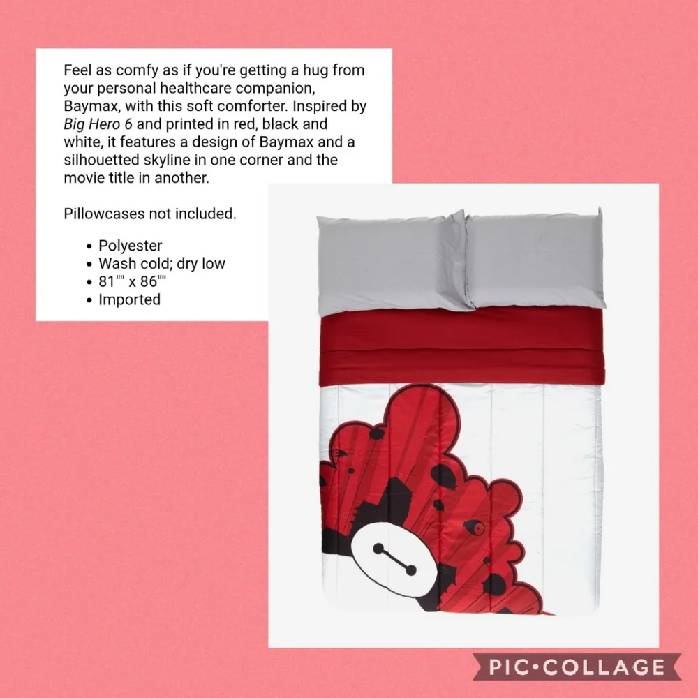 DISNEY Big Hero 6 Baymax Comforter
